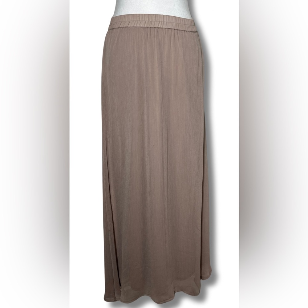 Old Navy Chiffon Beige Maxi Skirt